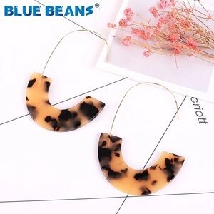 3/$15💞 Brown Print Boho Acrylic Dangle Earrings